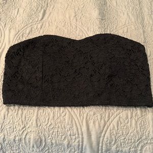 Black lace bandeau . NW T